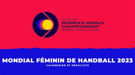 Calendrier et résultats Mondial féminin handball 2023