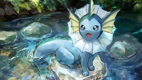 Vaporeon Anime Pokémon Vaporeon (Pokémon) Fond d'écran | Pokemon, Cute pokemon wallpaper, Cool ...