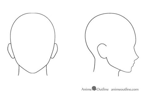 How to Draw Anime and Manga Male Head and Face | Anime face shapes ...