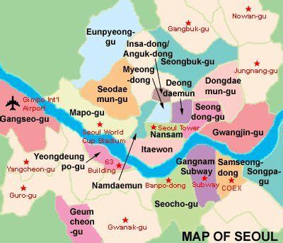 Map Of Seoul South Korea - Maps For You