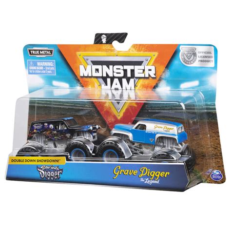 Monster Jam, Official Son-uva Digger vs. Grave Digger Die-Cast Monster ...