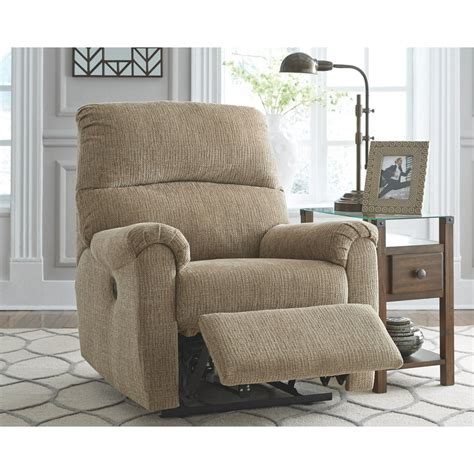 Signature Design by Ashley McTeer Power Recliner with extra Body Cushions, Ultra Comfortable ...