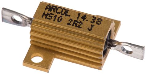 Arcol, 2.2Ω 10W Wire Wound Chassis Mount Resistor HS10 2R2 J ±5% | RS