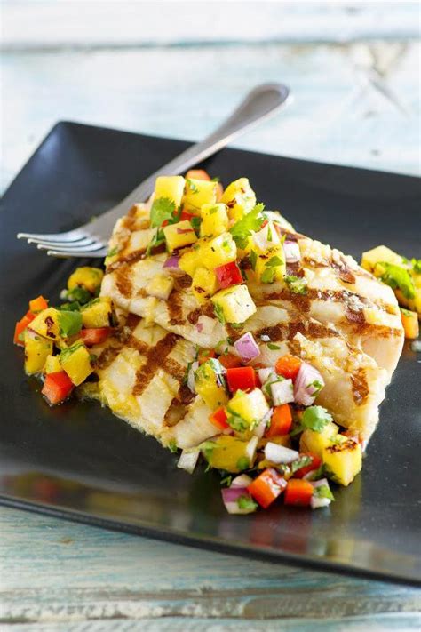 Grilled Mahi Mahi with Pineapple Salsa - Recipe Girl