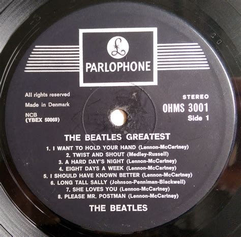 The Beatles – Beatles' Greatest - Vinyl Pussycat Records