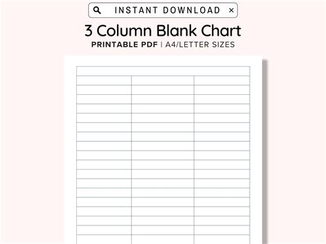 Printable Blank Chart Templates