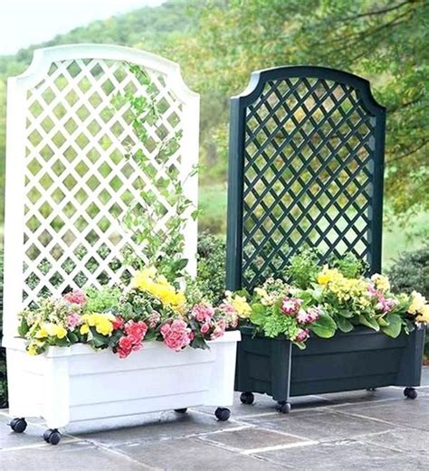 Beautify Your Home Outdoor With 25 Beautiful Planter Ideas - DEXORATE | Planter trellis, Fence ...