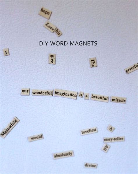 diy word magnets for your fridge - The Homesteady