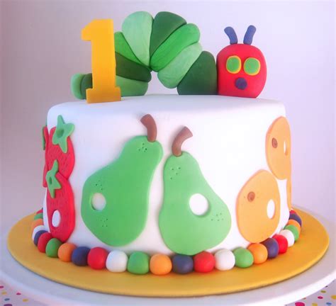 butter hearts sugar: Very Hungry Caterpillar Cake