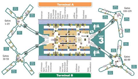 Detailed map and information about the Orlando International airport