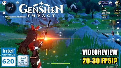 Genshin Impact | Intel HD Graphics 620 | i5-7200U | 8GB Ram | Gameplay - YouTube