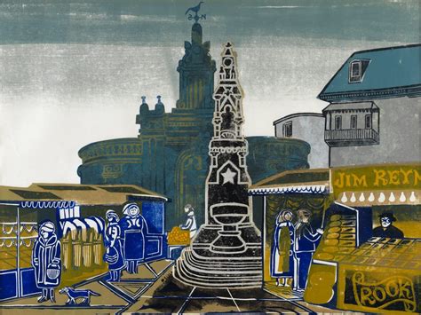 'The Corn Exchange, Saffron Walden' by Edward Bawden (linocut ...