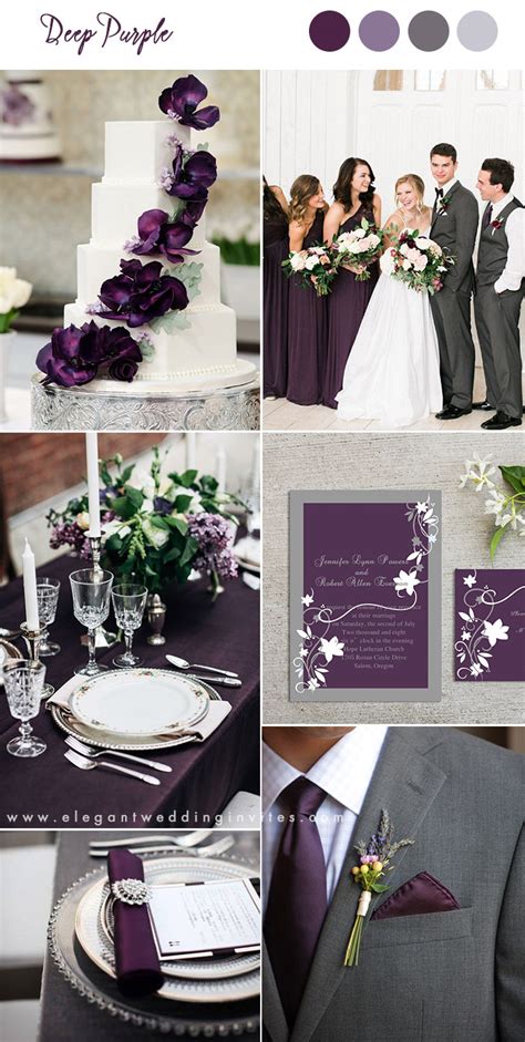 10 Pretty Shades of Purple Wedding Color Combos - Elegantweddinginvites.com Blog