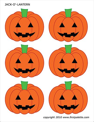 Halloween Pumpkin Cutouts Printable