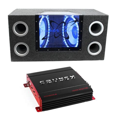 Pyramid BNPS102 10" 1000W Car Subs Box Subwoofers Bandpass + 1000 Watt ...