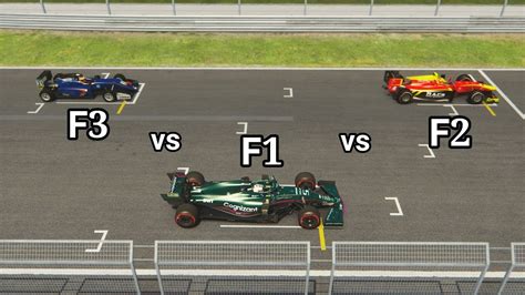 F1 vs F2 vs F3 Lap Comparison │Redbull Ring │Assetto Corsa - YouTube