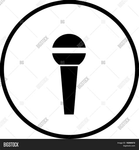 Microphone Symbol Vector & Photo (Free Trial) | Bigstock