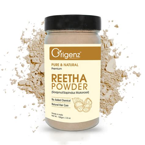 Buy Origenz Premium Reetha Powder for Healthy Hair (100 g) (Aritha/Soapnut/Sapindus Mukorossi ...