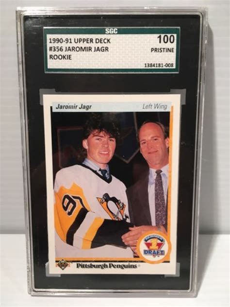 1990 Upper Deck Rookie Jaromir Jagr Rookie Card SGC 100 | Etsy