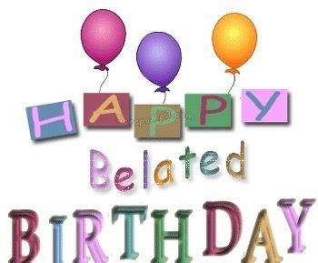 Belated Happy Birthday Clipart