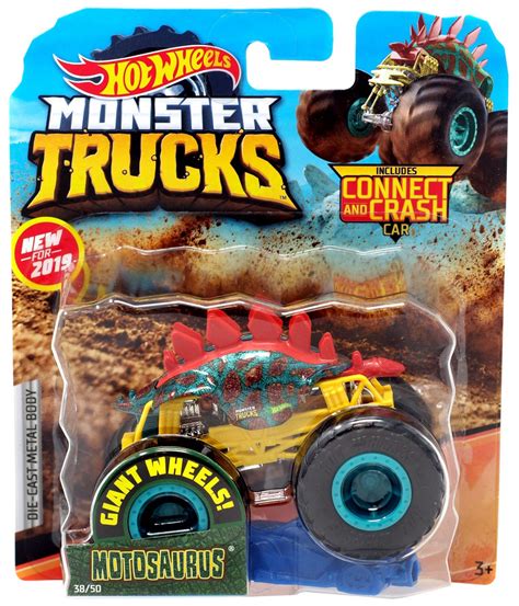 Hot Wheels Monster Trucks Motosaurus 164 Diecast Car Green Mattel Toys - ToyWiz