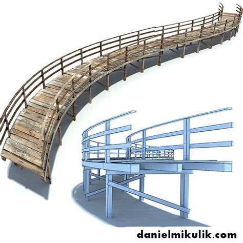 Footbridge Low Poly | Porch design, Landscape architecture drawing ...