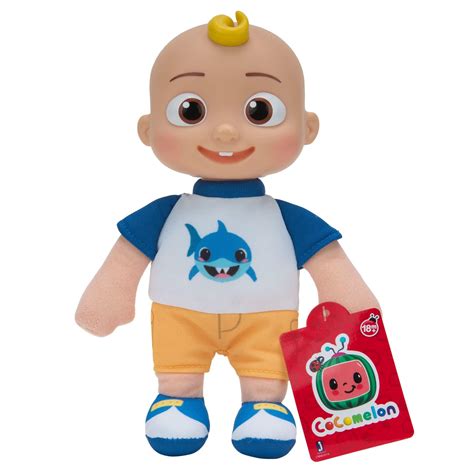 CoComelon JJ Shark Shirt Plush Doll-CMW0019-23cm - Toys 4 You