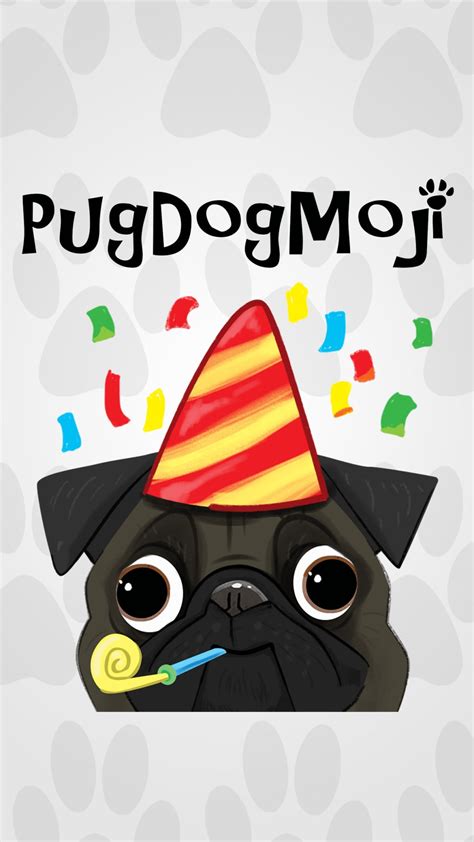 Pug Dog Emoji Stickers for iPhone - Download