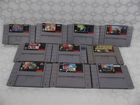 (10) Super Nintendo Games SNES | Live and Online Auctions on HiBid.com