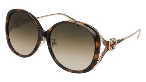 Gucci GG0226 Oval Sunglasses - Women in Green - Lyst