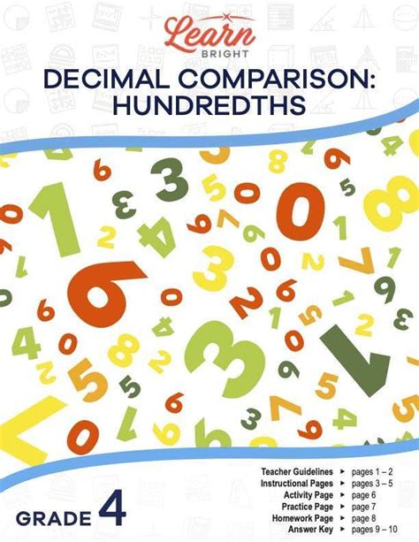 Decimal Comparison – Hundredths, Free PDF Download - Learn Bright