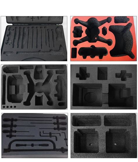 black plastic tool box tool storage boxes - FOXWOLL