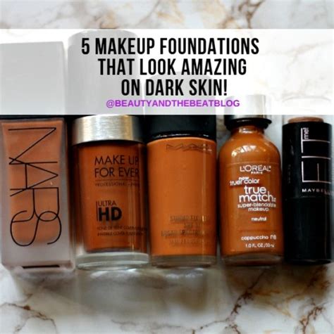 5 Makeup Foundations that look amazing on dark skin! | Margo Francois