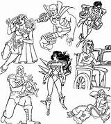 Superhero Girl Coloring Pages sketch template