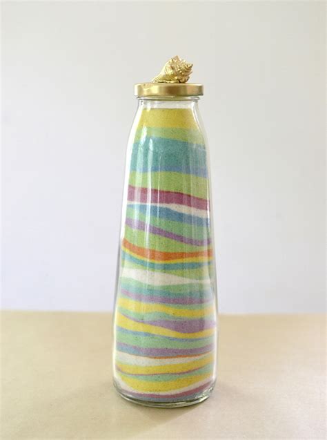 Sand Art Bottles with DIY Dyed Sand from the Beach - ARTBAR