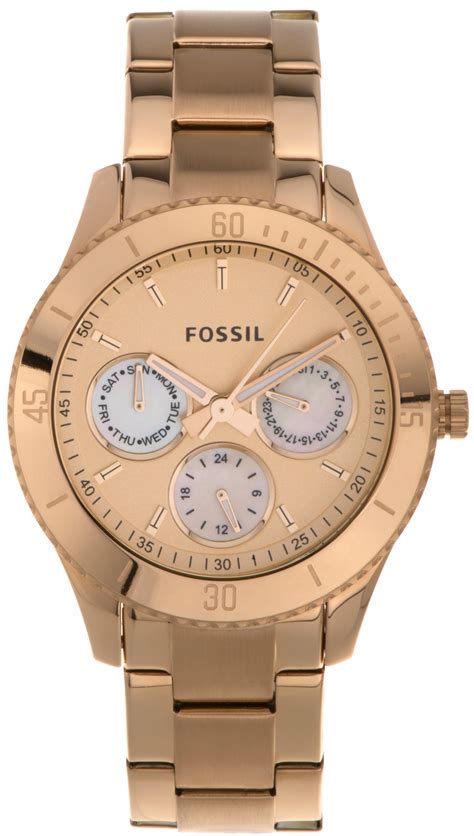 Fossil Women's Stella Chronograph Rose Gold-tone Watch ES2859