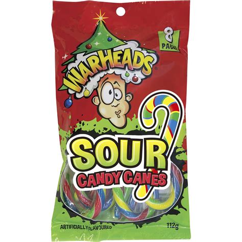 Warheads Super Sour Candy Canes 112g | Woolworths