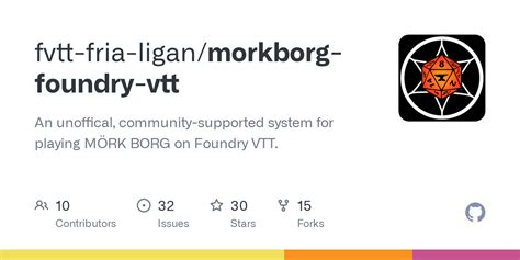 GitHub - fvtt-fria-ligan/morkborg-foundry-vtt: An unoffical, community-supported system for ...