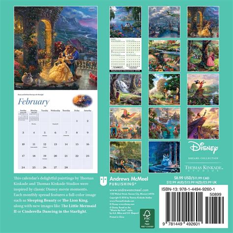 Thomas Kinkade Disney Calendar 2023 - Printable Word Searches