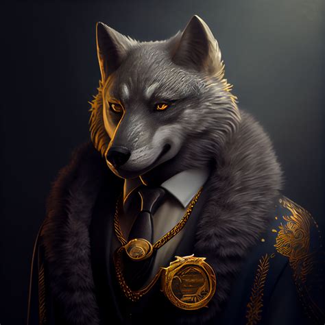 a wolf in an elegant suit a mustache mafia by Alex9133 on DeviantArt