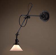 1900s Machinist Sconce Aged Steel with Milk Glass Shade | Sconces, Bathroom sconce lighting ...