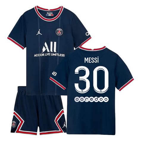 PSG Messi #30 Home Jersey Kit 2021/22 Kids(Jersey+Shorts) | Goaljerseys