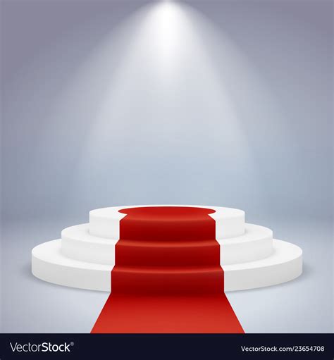 Realistic podium pedestal award winner ceremony Vector Image