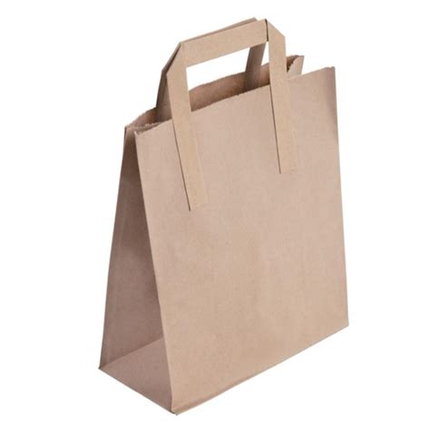 Medium Recycled Brown Paper Carrier Bags (Pack of 250)