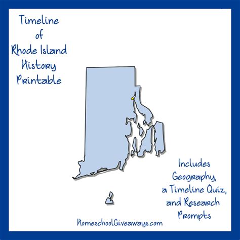 Free Rhode Island State History Printable - WriteBonnieRose.com