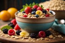 Oatmeal With Fruits And Berries Free Stock Photo - Public Domain Pictures