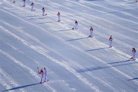 The Olympic torch enters the final stretch of its journey. - The New York Times