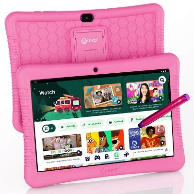 Contixo Kids Tablet K102, 10-inch Hd, Ages 3-7, Tablet With Camera, Parental Control, 32gb, Wi ...