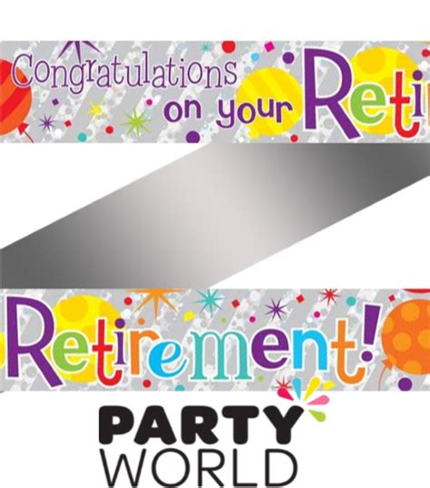 Download Clip Art Happy Retirement Banner Clip Art - Clipart ...