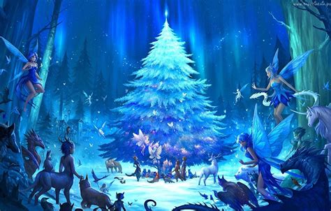 Christmas Tree Anime Wallpapers - Wallpaper Cave